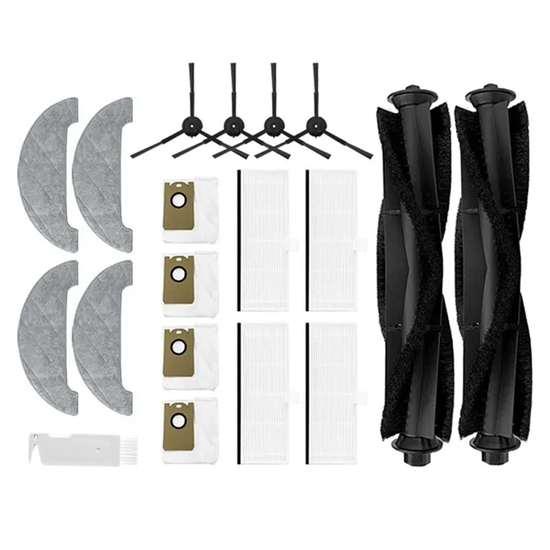 

Фильтр НЕРА, основная и боковая щетки, насадка на мешок для пыли, насадка на швабру, роллер, щетка для роботов-пылесосов Xiaomi Viomi S9, аксессуары