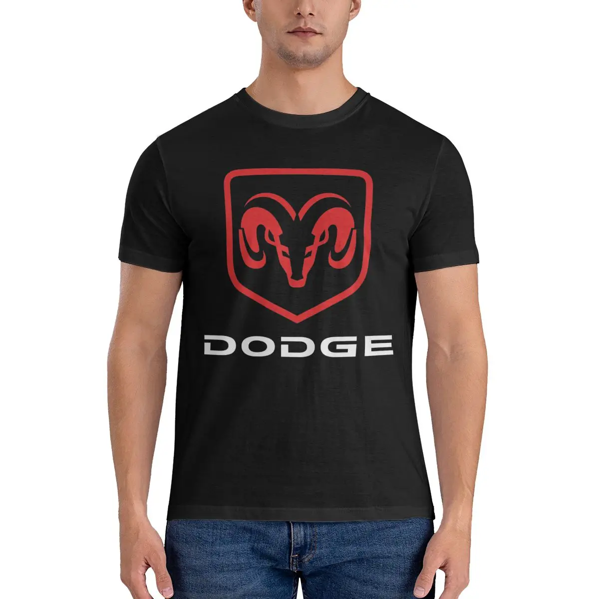

Dodge Fashion T Shirt Printed Cotton Men's T-Shirt Men Tops Funny Short Sleeve Tee
