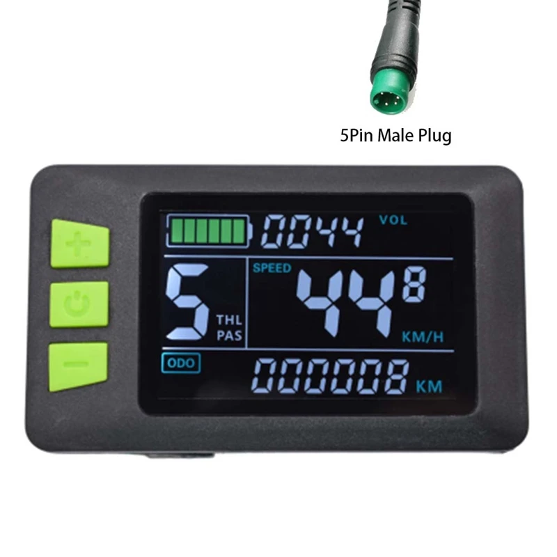 

Electric Bike Replacement Colourful Screen LCD Display Colourful Screen With USB For Electric Bicycle Electric Scooter