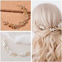 bride wedding hair vines bridal alloy stylish elegant hair piece handmade hair accessories bride wedding hair jewelry for women