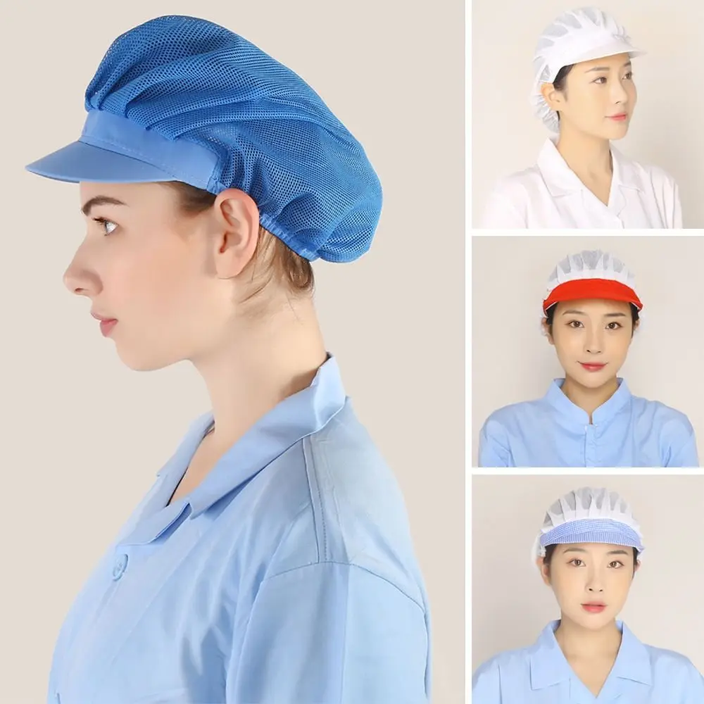 

Mesh Baking Cooking Hygienic Dust-proof Restaurants Accessories Chef Cap Cook Hat Work Hat