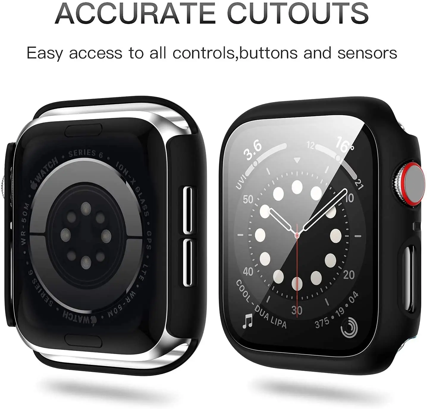 Защита экрана для Apple Watch чехол iwatch Band 44 мм 40 45 телефон серии watch 7 6 5 4 3 SE - купить по