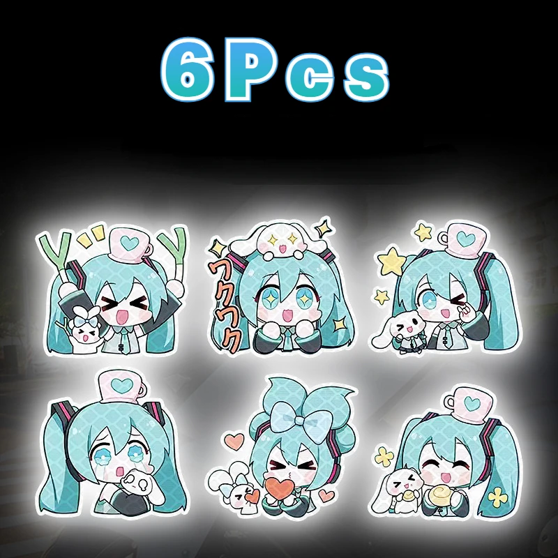 6 шт. декоративные наклейки для шлема мотоцикла