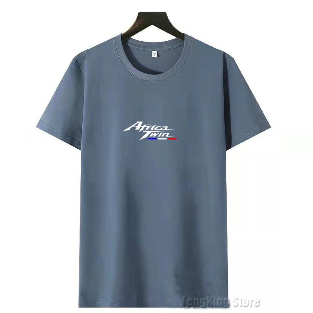 

For Honda Africa Twin Crf 1000 L Crf1000 New Combed Cotton Short Sleeve T-shirt Men's Round Neck Printed Logo T-shirt