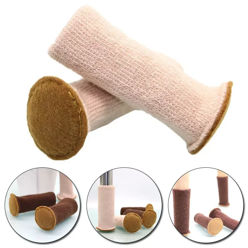 

New Table Foot Socks Chair Leg Covers Floor Protectors Non-Slip Knitting Socks For Furniture Feet Sleeve Cover Home Decor