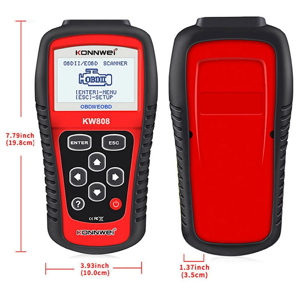 Универсальный автомобильный считыватель кодов OBDII EOBD, сканер, диагностика, инструмент сканирования, замена автомобиля Maxiscan MS509, OBD, KW808 (art.: 3920d2ef4ea44) - 3920d2ef4ea44