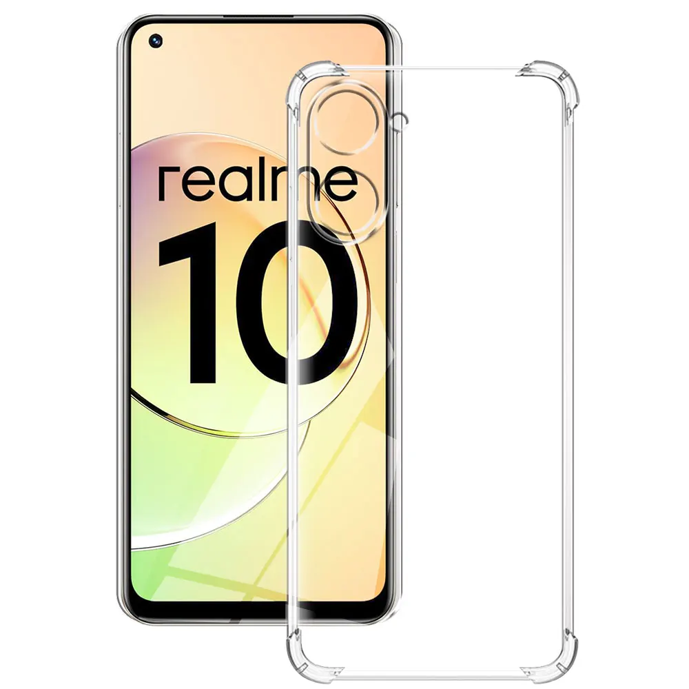 Силиконовый Мягкий противоударный Прозрачный чехол для Oppo Realme 10 4G