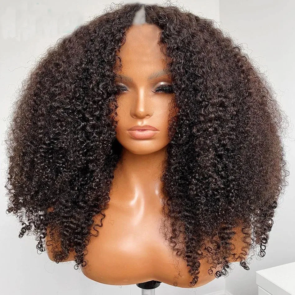 Bob Black U Part Wig European Remy Human Hair Kinky Curly Wigs 24 inch Glueless Jewish Natural Color Soft Wig For Black Women