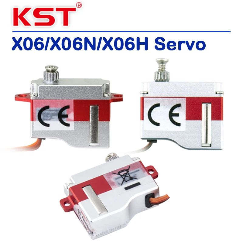 Миниатюрный полностью металлический сервопривод KST Servo X06/X06N/X06H, корпус с ЧПУ, цифровой вертолет, модель самолета, сервопривод
