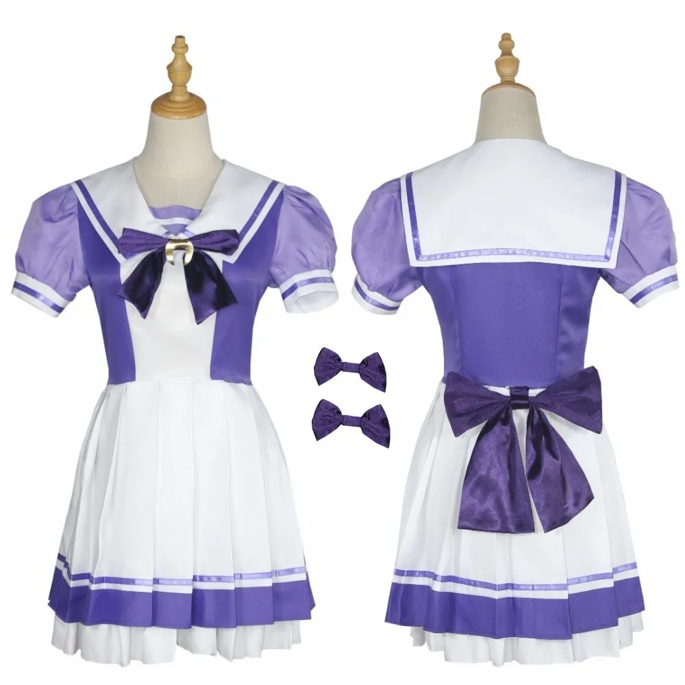

Косплей Костюм Аниме Uma musum Pretty Derby Toukai Teiou школьная форма Золотой Корабль специальная неделя Косплей Лолита Сейлор платье 2021