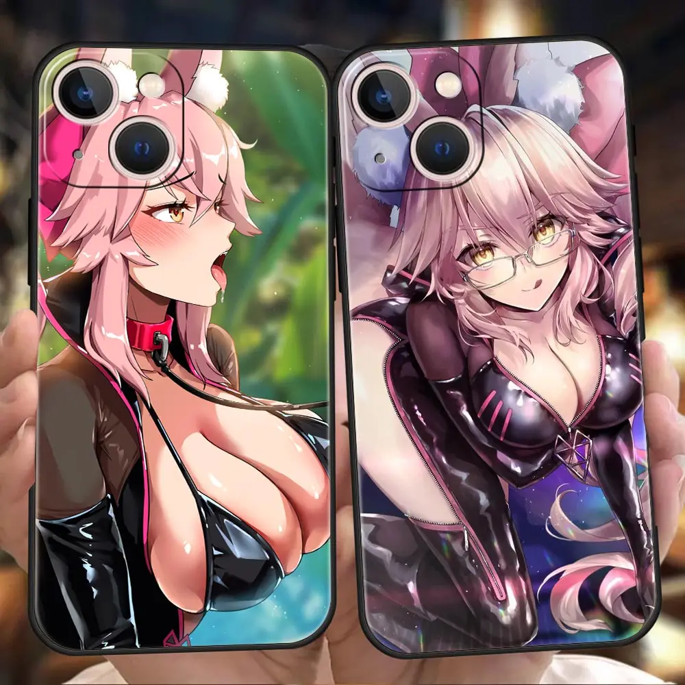 

Japanese Kitsune Phone Case Cover For iPhone 13 12 11 Pro Max 8 7 Plus X XR XS Max SE 2020 Shockproof Silicone Soft Shell
