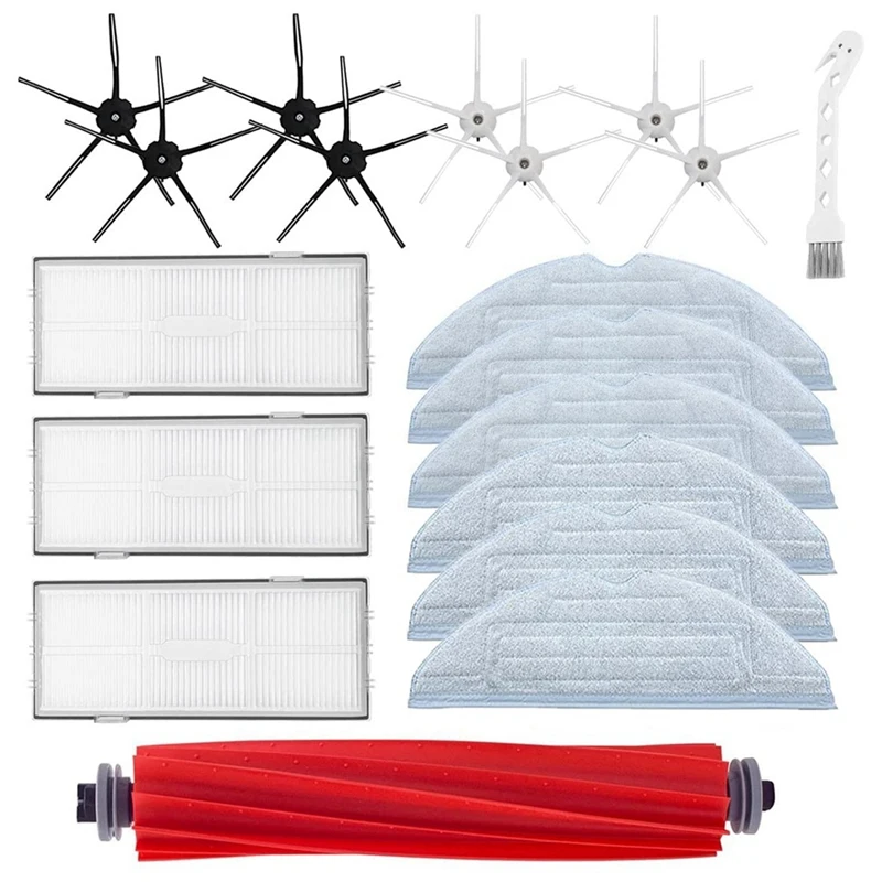

For Roborock S7 T7S Plus Robot Vacuum Cleaner Spare Parts Main Brush Hepa Filter Mop Pads