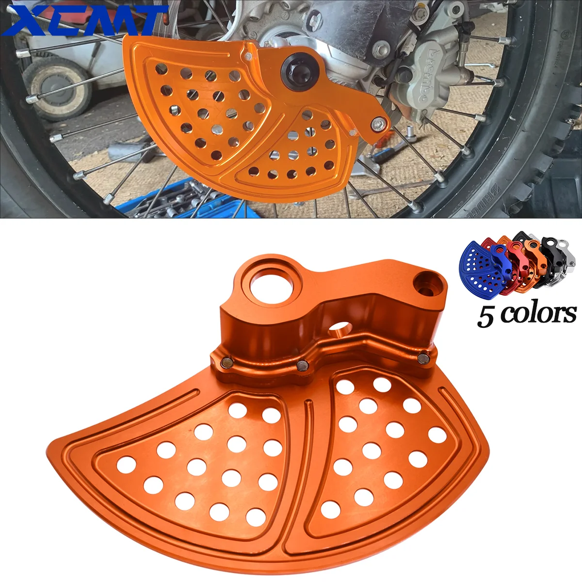Защита переднего тормозного диска CNC Motocross для KTM 125 250 300 350 450 500 530 EXC SXF Husqvarna FE TC TE TX FC