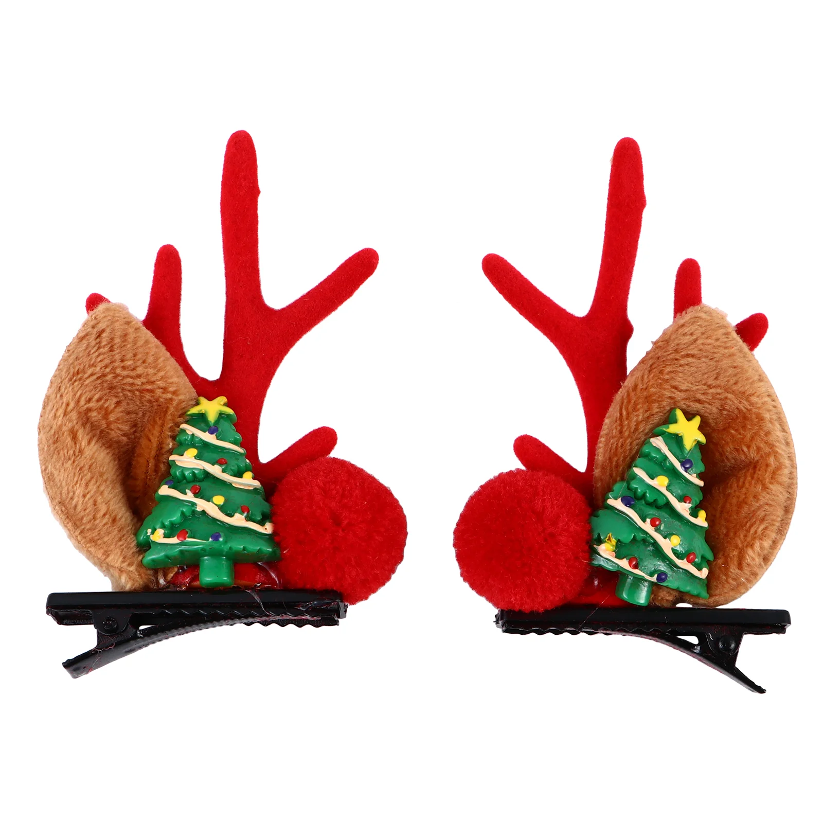 

1 pair Christmas Party Hair Clips Antlers Hairpins Party Kids Hair Barrettes