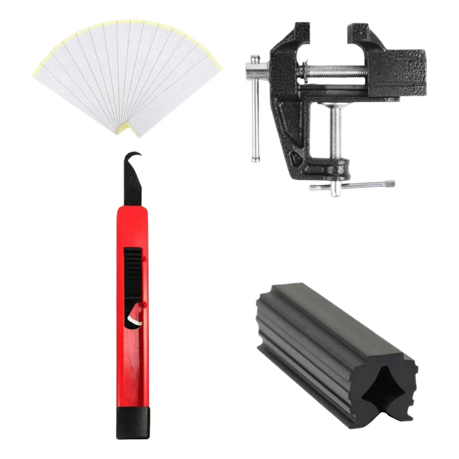 

Professional Golf Club Grip Kit Tape Strips Vise Clamp Fixtures Repair Regripping Club Cover Removal Tool Set Accessories