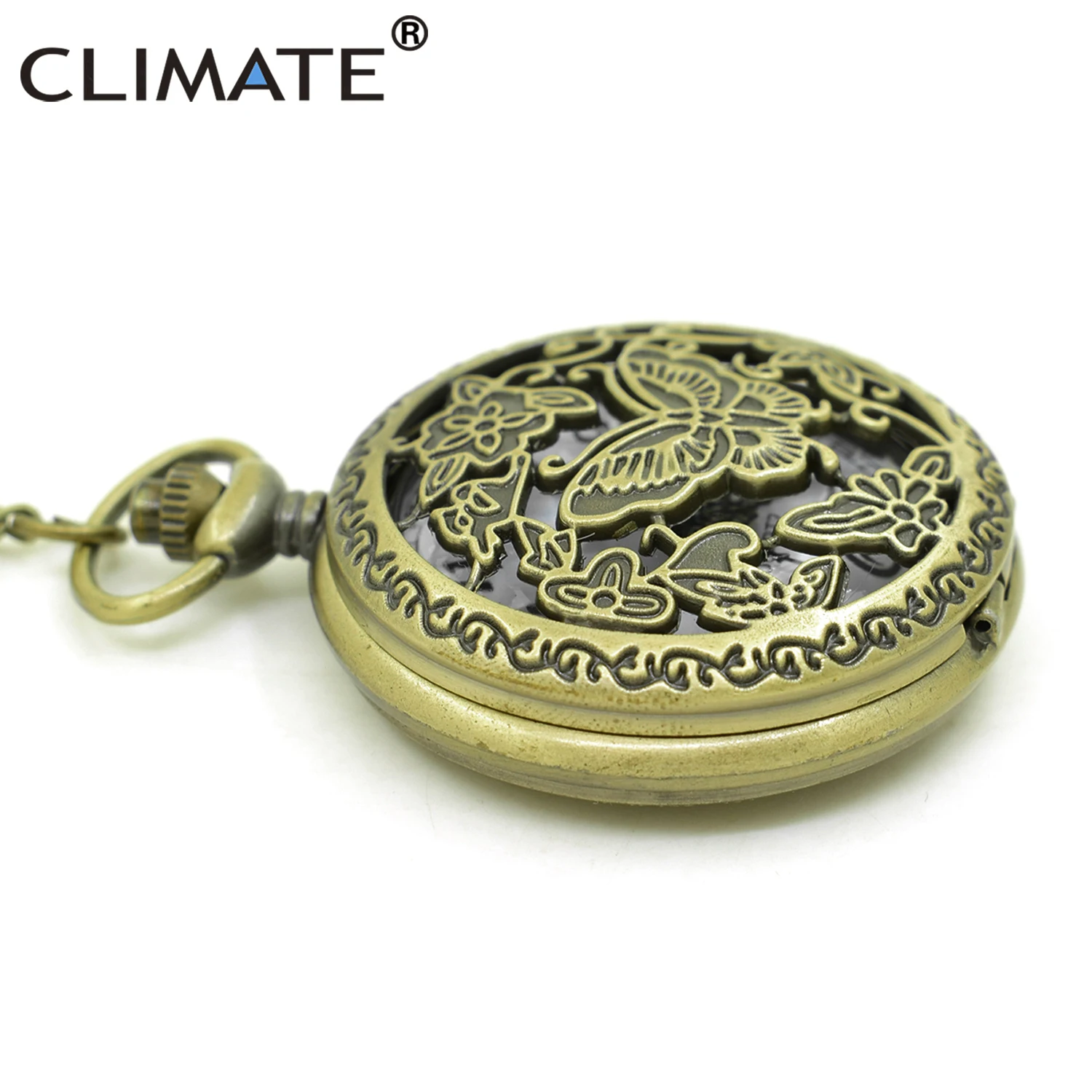 Женские карманные часы с бабочкой винтажные женские в стиле ретро цветами