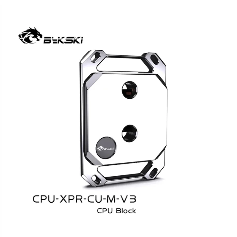 Фото Блок процессора Bykski для INTEL LGA115X 1200 1700 2011/AMD Ryzen 3/5/7 X470 X570, радиатор водяного охлаждения CPU-XPR-I-V3/CPU-XPR-M-V3 №4