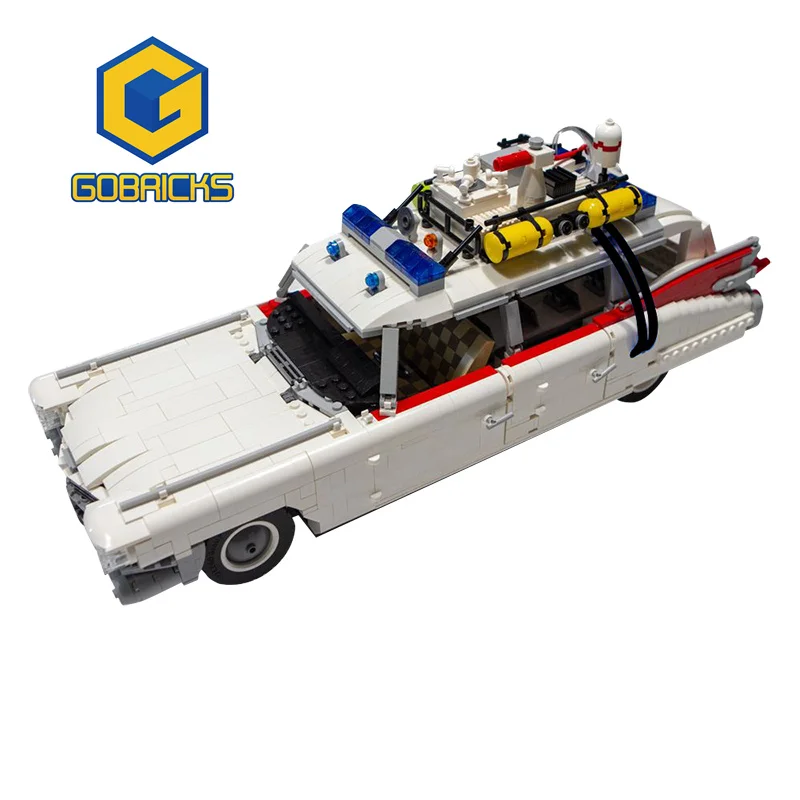 

Конструктор gobrick, 1887 элементов, модель автомобиля Ecto 1, высокотехнологичные кирпичи, городской суперкар, образование для детей, игрушки, подарки