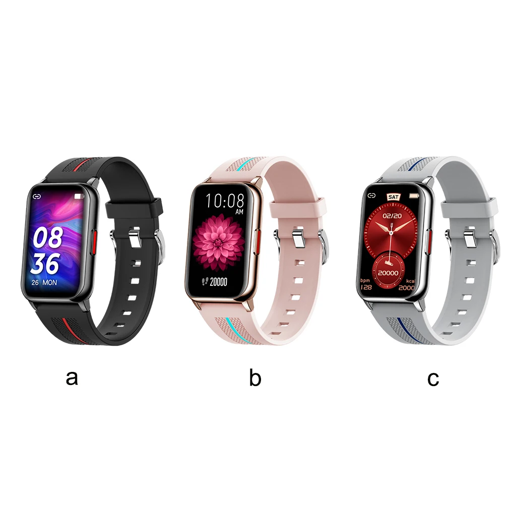

Smartwatch Blood Pressure Bluetooth-compatible V5.0 Touchscreen Smart Watch Wristwatch Fitness Tracker Silver Gray