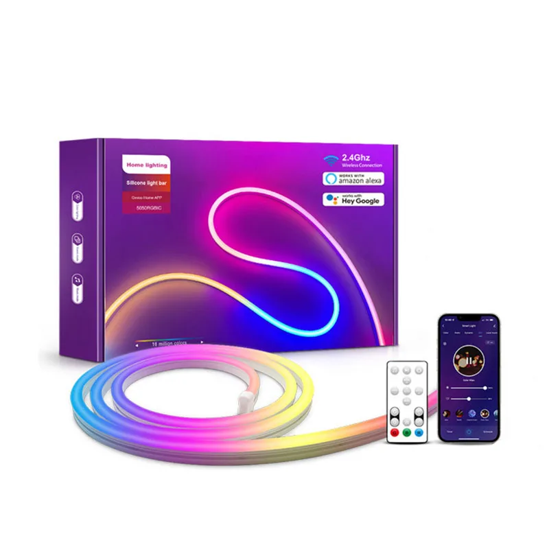 

New LED Light Strip Bluetooth Symphony Neon RGB Horse Racing Waterproof Light Strip DIY Graffiti Smart Ambient Light Strip