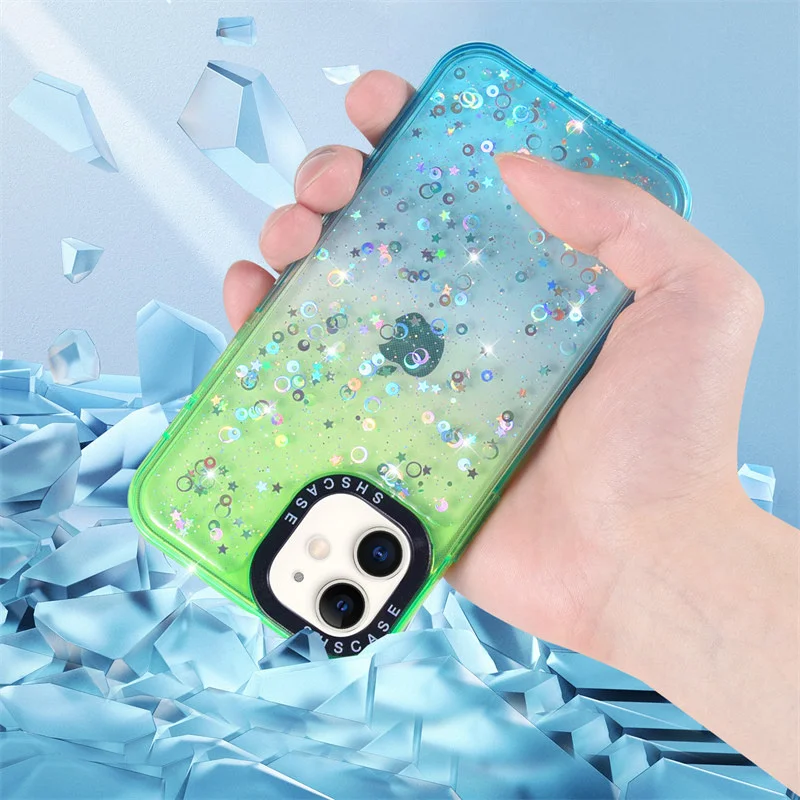 Чехол для iPhone совместимый с моделями 13 12 pro 11 Max XS XR x 7 8 plus красивый Радужный
