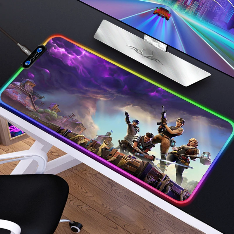 

RGB Gaming Mouse Pad Gamer Computer Mousepad Large Apex Legends LED Xxl Mouse Carpet Big Mause Pad PC Desk Play Mat with Backlit
