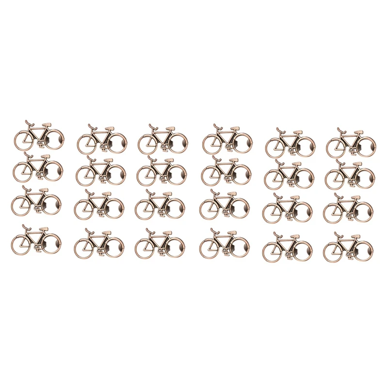 

24 Pcs Bicycle Bottle Opener For Wedding Party Souvenir Gift,Metal Beer Bottle Opener Party Favors Gifts(Antique Bronze)