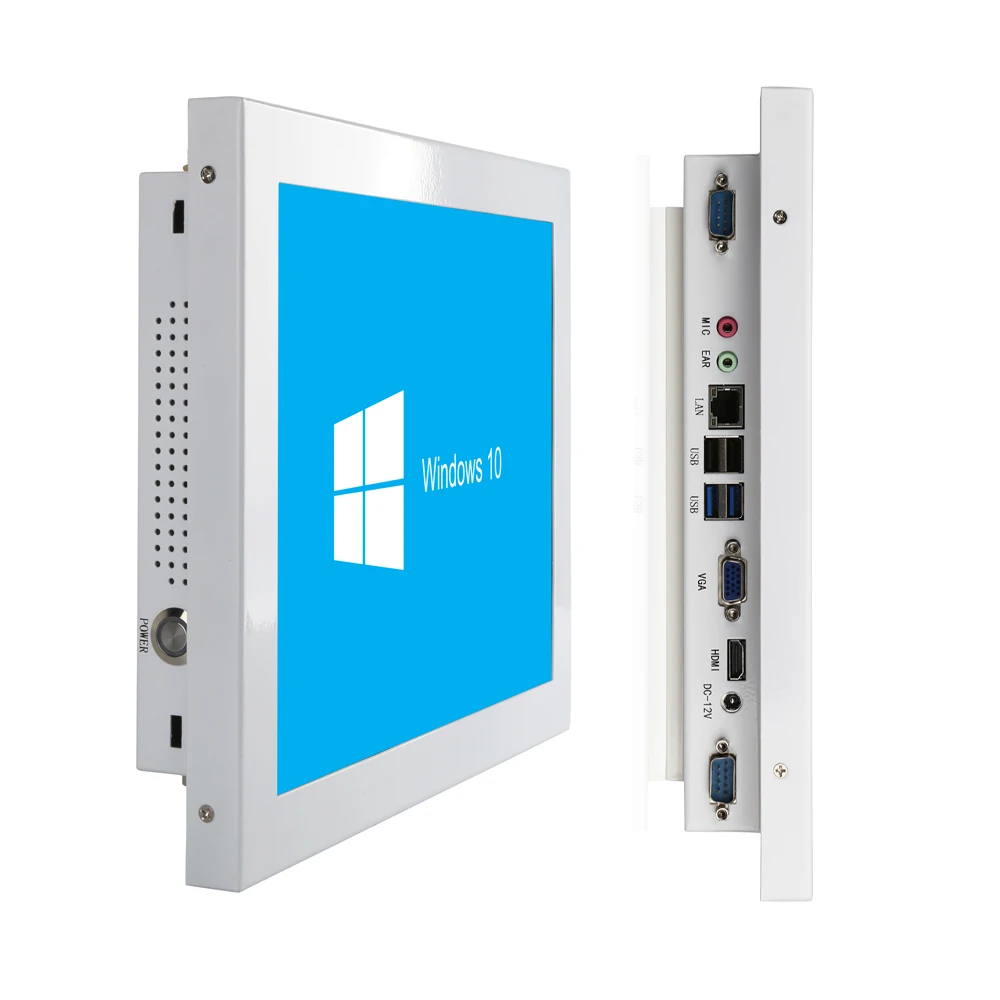 

12/12.1 Inch Embedded Touch screen Panel PC Win 10 Medical Tablet PC J1900 Fanless industrial panel pc