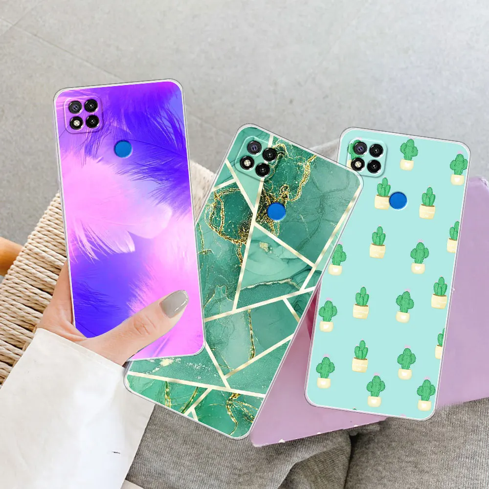 Фото Чехол для Redmi 9C NFC, силиконовый мягкий защитный чехол для телефона Xiaomi Redmi 9C Coque для Redmi 9C NFC Fundas, Прозрачный бампер №3