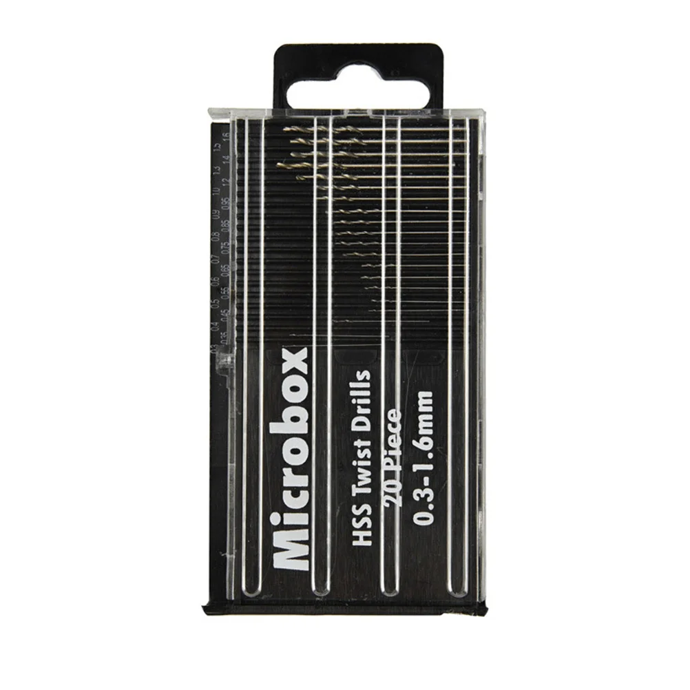 

20pcs High Steel Drill Set Drilling Bit Round Dirll with Case