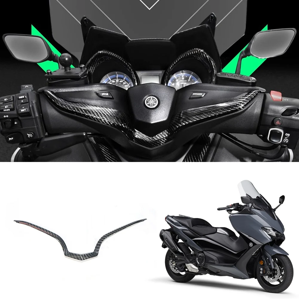 

Накладка на руль мотоцикла из углеродного волокна для Yamaha TMAX 530 2017 2018 2019 / TMAX 560 2020 2021