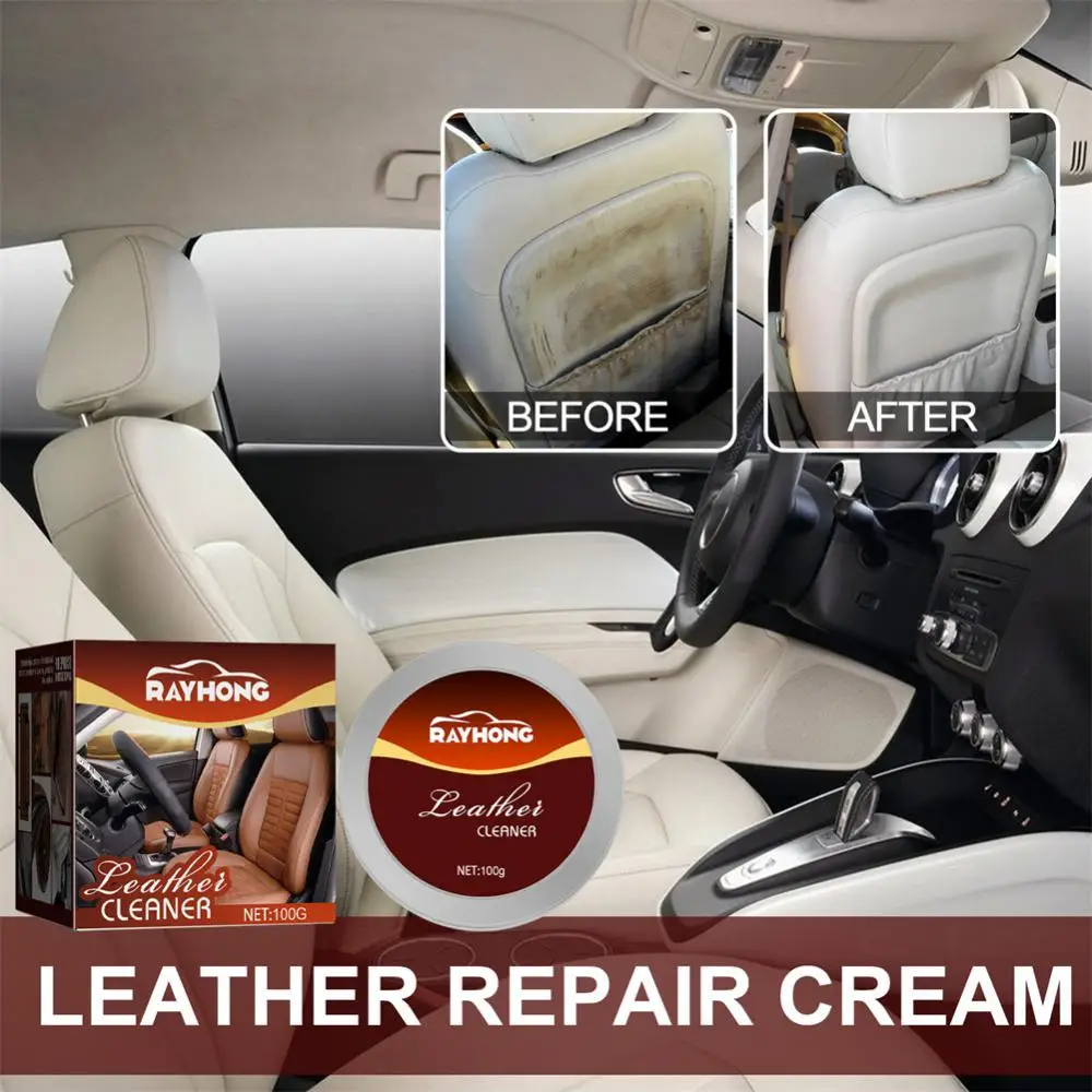 

Anti Aging Leather Cleaning And Repairing Cream Convenient Detergent Safely Universal Care Cleaner Cleaning Tools Quick Cleaning