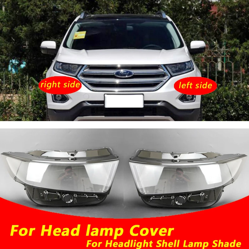 

Use For FORD Edge 2015-2019 Transparent Headlamp Cover Lamp Shade Front Headlight Shell Lampshade Lens shell