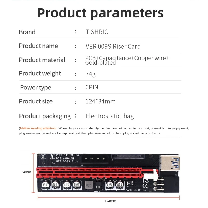 Top-5Pack Riser Premium New Ver 009S Plusgold Edition Светодиодный удлинитель карт GPU Адаптер для