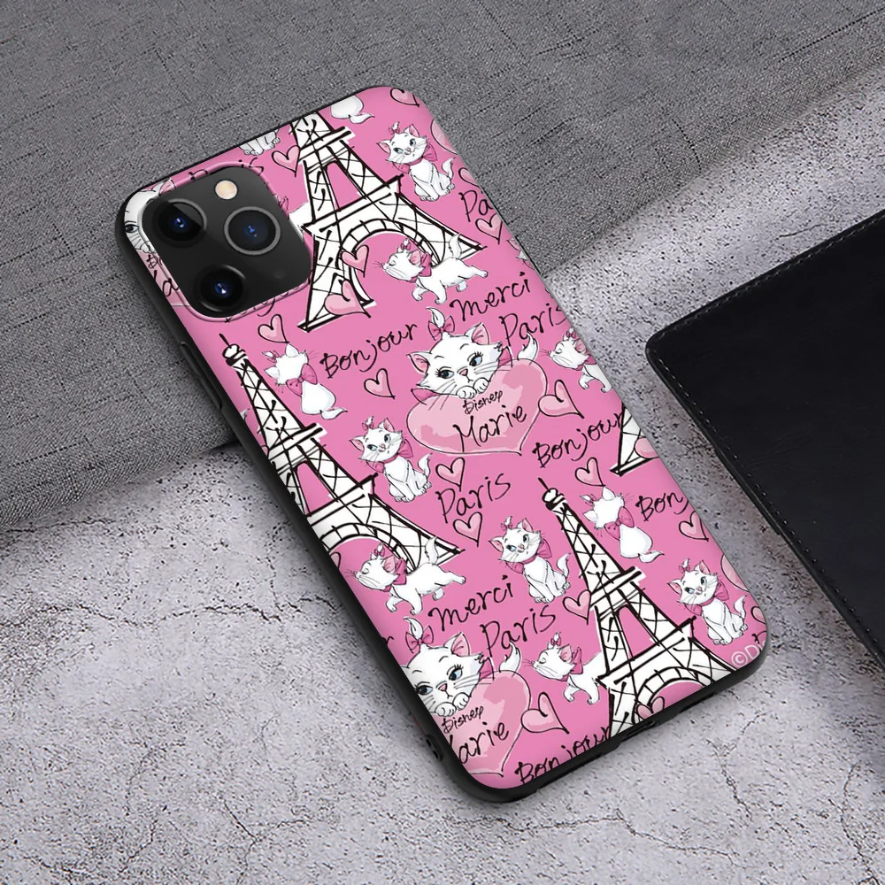 Мягкий чехол SA56 Disney Marie Cat для iPhone 12 11 X XS XR Pro Max 6 6s Plus SE