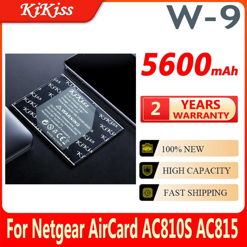 

5600mAh W-9 Rechargeable lithium Batteries W9 For Netgear Sierra AirCard AC810S AC815 AC791L Wireless Router