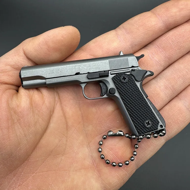 Масштаб 1:3 из сплава Colt 1911 мини-пистолет металлический брелок с пистолетом