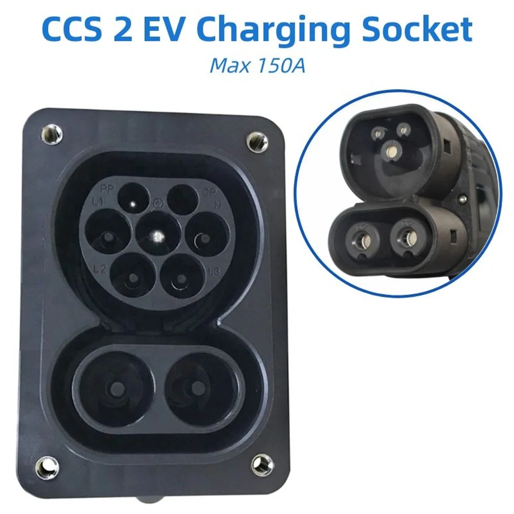 

Комбинированная Входная розетка 2 CCS Тип 2 EV, входная розетка CCS 2, штекер к розетке EV, зарядное устройство 1000 В постоянного тока 32 А 240 В перемен...
