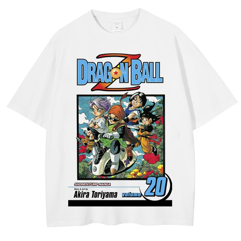 

Dragon Ball Anime Print T-shirt Hip Hop Streetwear Japanese Cartoon Harajuku Cotton T Shirt Men Summer Short Sleeve Tops Tees