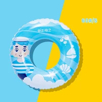 1pcs swimming ring safety children float circle for bathing thickened pvc summer pool toy inflatable water buoy accessories