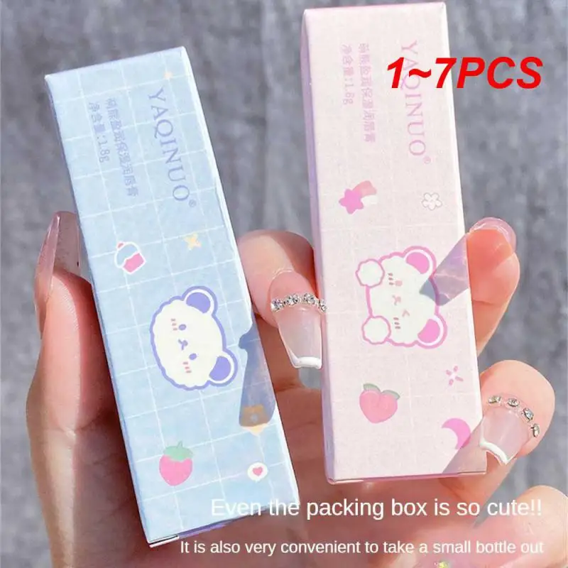 

1~7PCS Comfortable And Non-sticky Lipstick Relieve Lips Quickly Absorbed Moisturizer Contains Nourishing Ingredients