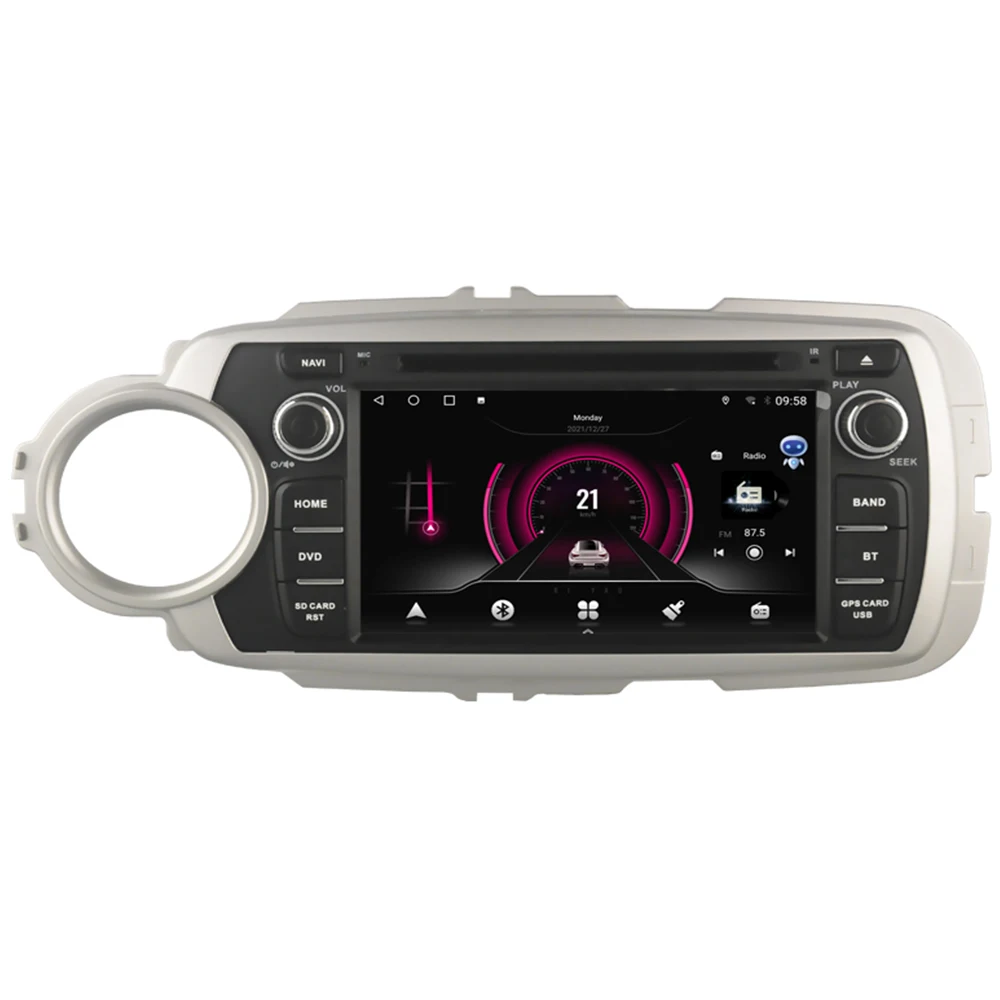 

Автомагнитола на Android 12 для Toyota Yaris 2012-2017-2050 с GPS-навигацией, мультимедийный плеер для Carplay, стерео 2 Din с DVD