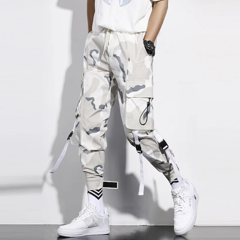 

New Camouflage Men Tooling Pants Fashion Casual Loose Male Trousers Outdoor Sport Multi-Pocket Men Harem Pants