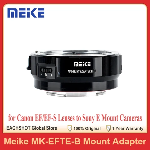 Металлический адаптер Meike MK-EFTE-B для объективов Canon EF/EF-S на камеры Sony E