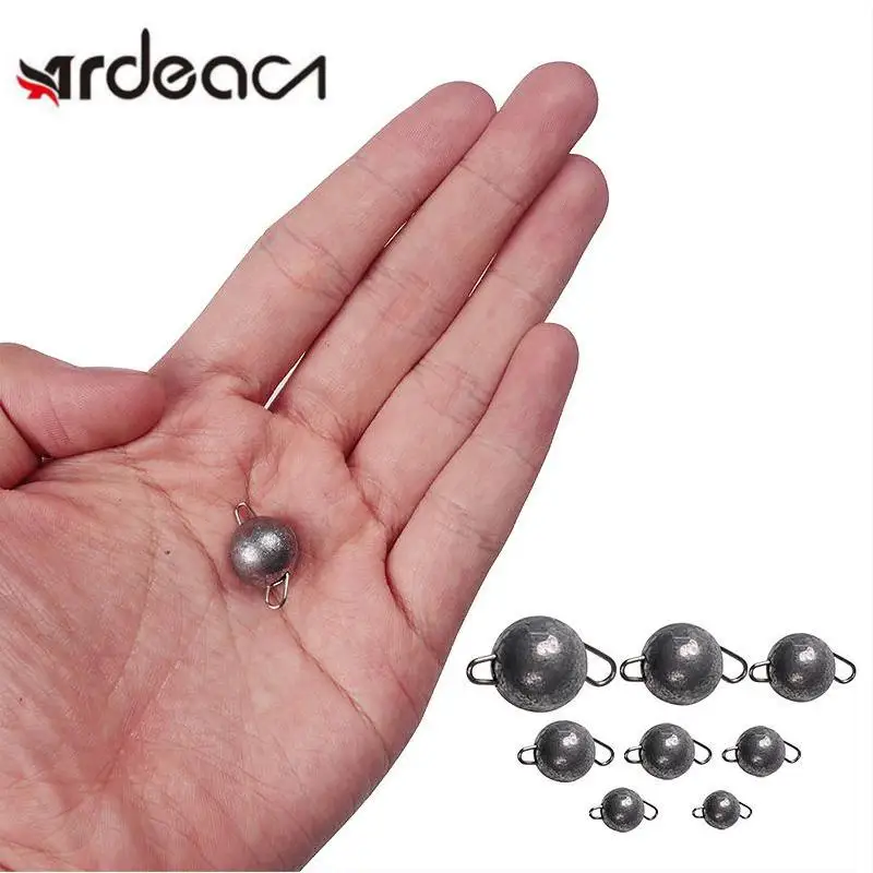 

ARDEA Weights Fishing Lead Sinker 2g/4g/6g/8g/10g/12g/14g/16g/18gJig Head Bullet Weight Jigging Hook Aggravated Sinkers Tackle