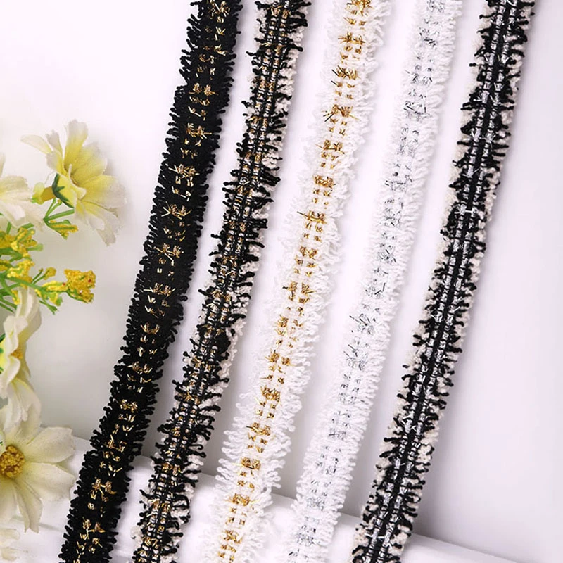 

10/30/50/100 Yards Luxury Polyester Knitting Ribbon Lace Clothing Decorate Color Lace Clothing Items DIY Apparel Sewing Supplies