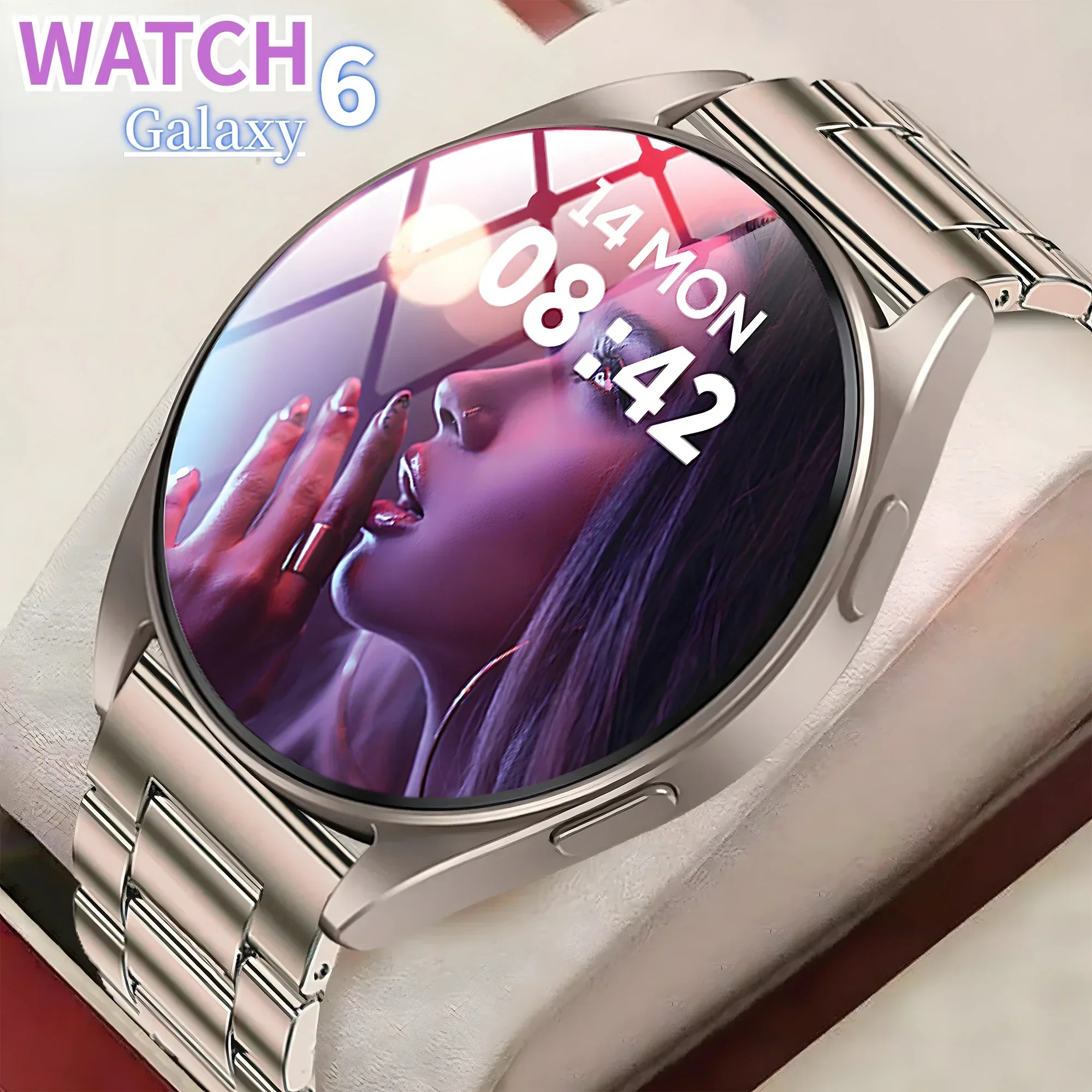 

New for Samsung Galaxy Watch 6 Bluetooth Call 1.5 Inch Smart Watch Men Sports Blood Pressure Women Smartwatch for Android IOS