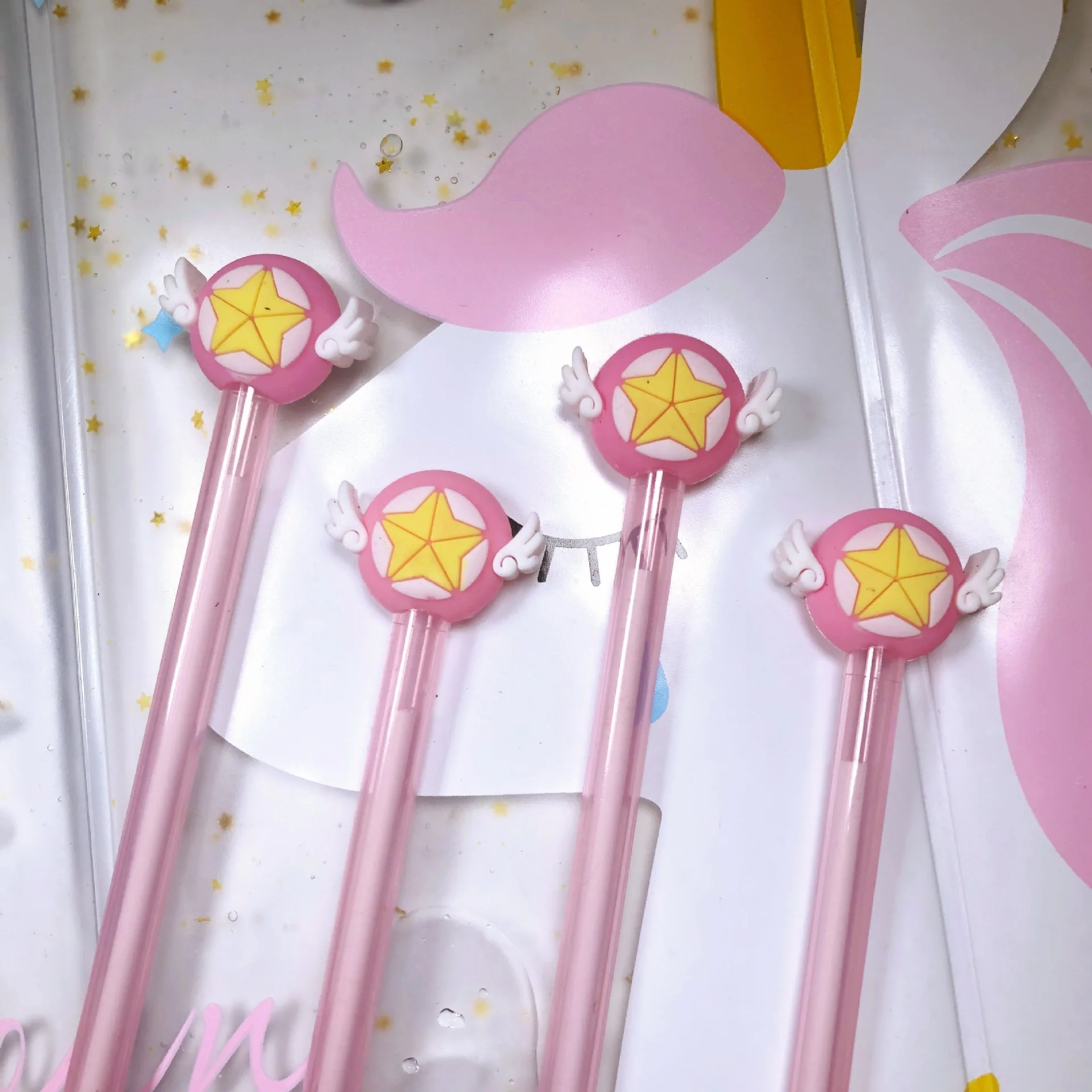 

Ручка гелевая с мультяшным аниме-рисунком, 2 шт.