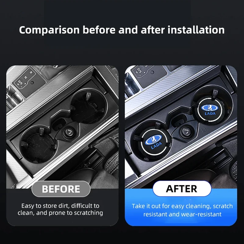 Автомобильный держатель для бутылки с водой противоскользящий коврик