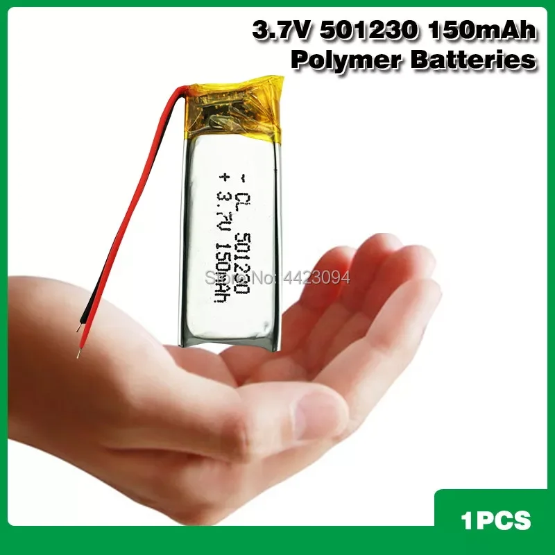 

NEW2023 501230 3.7V 150mAh Rechargeable Lithium Polymer Battery For Bluetooth Headset Mouse Bracelet Wrist Watch 051230 Smart br